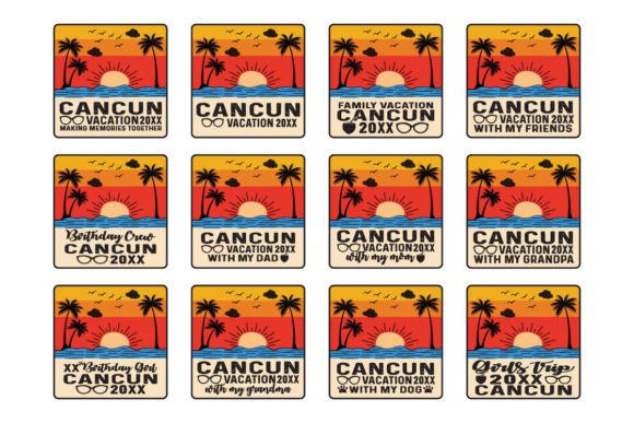 Cancun Summer Vacation 20XX Beach Shirt Graphics