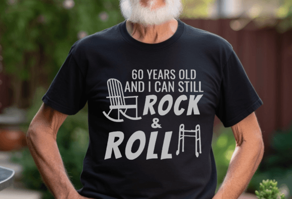 Funny 60th Birthday Svg, Gag Gift Rock