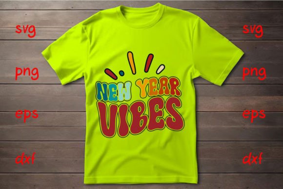 Happy New Year Retro T-shirt Design