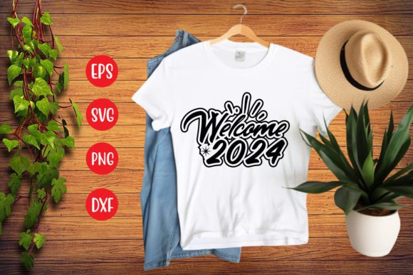 Happy New Year Typography T-shirt Design Graphics