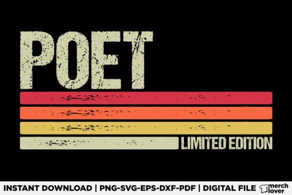 Poet Birthday Job Title T-Shirt Graphics