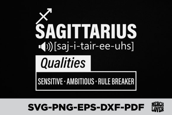 Sagittarius Zodiac Birthday Graphics for T-Shirt Designs