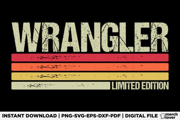 Wrangler Job Title Birthday T-Shirt Graphics